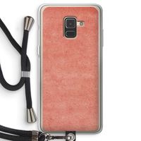Marrakech Walls: Samsung Galaxy A8 (2018) Transparant Hoesje met koord