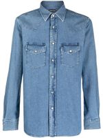 TOM FORD chemise d'inspiration western en jean - Bleu