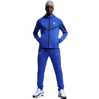 Nike Frankrijk Tech Fleece Trainingspak 2026-2028 Donkerblauw Zwart Brons
