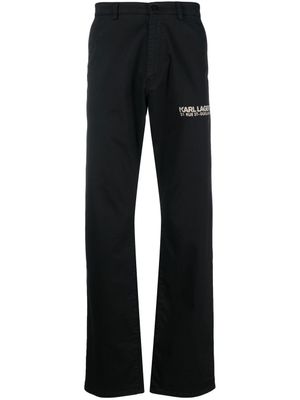 Karl Lagerfeld pantalon chino Rue St-Guillaume - Noir