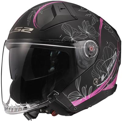 LS2 jethelm „of603 infinity ii lotus” helmet of603 infi. ii lotus l black/pink
