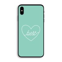 Best heart pastel: iPhone X Biologisch afbreekbaar hoesje