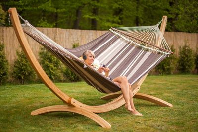 AMAZONAS AZ-1062200 hangmat 3 persoon/personen Katoen, Polyester Bruin