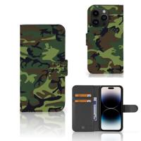 iPhone 15 Pro | Telefoon Hoesje | Army Dark