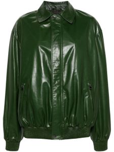 Manokhi veste bomber en cuir - Vert