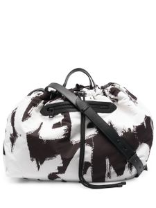 Alexander McQueen sac cabas à logo Graffiti imprimé - Blanc