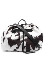 Alexander McQueen sac cabas à logo Graffiti imprimé - Blanc - thumbnail