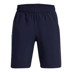 Under Armour Woven Wordmark Trainingsbroekje Kids Donkerblauw Wit