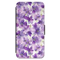 iPhone 15 Pro flipcase - Floral violet