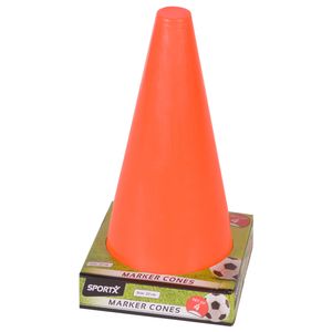 4x Voetbal pionnen oranje 22 cm - Pionnen