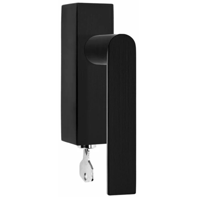 Formani PBA100-DKLOCK draaikiepgarnituur afsluitbaar PVD mat zwart linksdraaiend