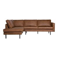 BePureHome Rodeo Hoekbank Links - Eco-leder - Cognac