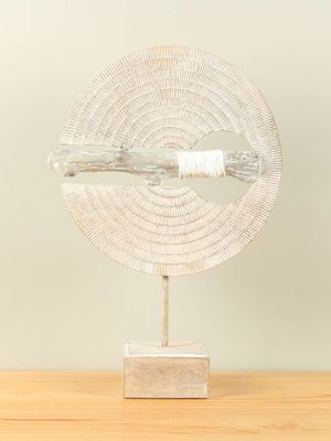 Schijf Ethno uit kunsthars, 49 cm