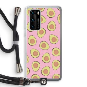 Dancing avocados: Huawei P40 Transparant Hoesje met koord