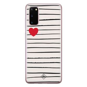 Samsung Galaxy S20 siliconen hoesje - Heart queen