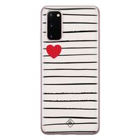 Samsung Galaxy S20 siliconen hoesje - Heart queen