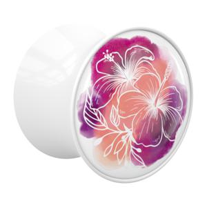 Double Flared Plug met La vie en rouge Acryl Tunnels & Plugs