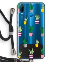 Sanseveria: Huawei P20 Lite Transparant Hoesje met koord