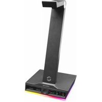 Speedlink EXCELLO Illuminated Headset Stand, 3-Port USB 2.0 Hub, integrated Soundcard - Black - thumbnail