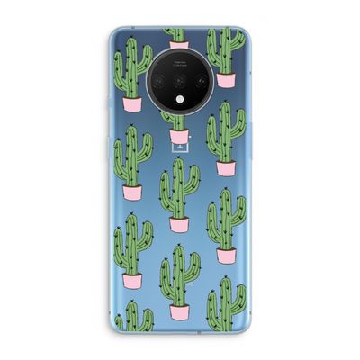 Cactus Lover: OnePlus 7T Transparant Hoesje