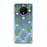 Cactus Lover: OnePlus 7T Transparant Hoesje Cactus Lover: OnePlus 7T Transparant Hoesje