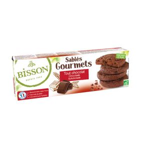 Chocolade koekjes sables gourmet bio