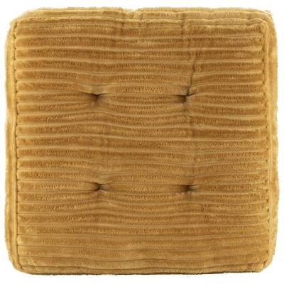 2e Halve Prijs Leen Bakker - Matraskussen Cara - Oker - 45x45x8 Cm - Polyester - Oranje