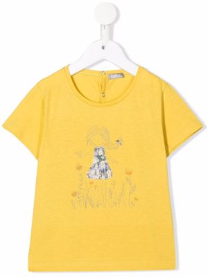 Il Gufo t-shirt à imprimé graphique - Jaune