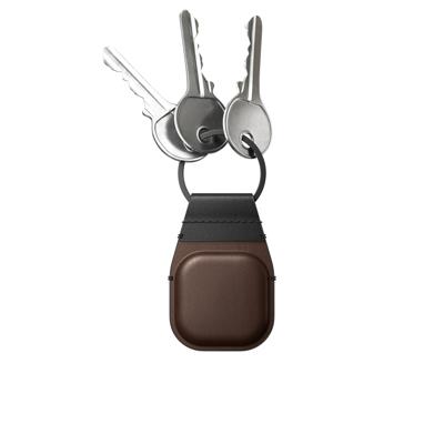 Nomad Leather keychain AirTag