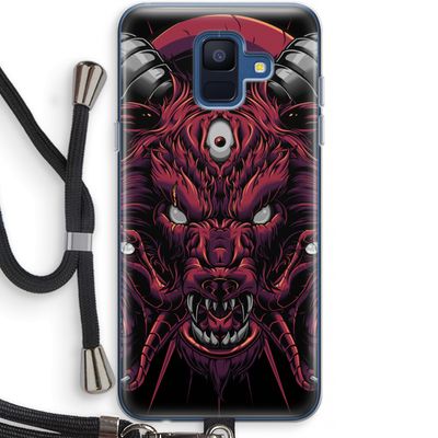 Hell Hound and Serpents: Samsung Galaxy A6 (2018) Transparant Hoesje met koord