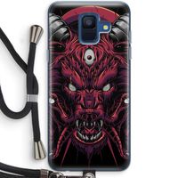 Hell Hound and Serpents: Samsung Galaxy A6 (2018) Transparant Hoesje met koord
