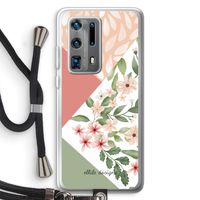 Sweet heaven geometrics: Huawei P40 Pro Plus Transparant Hoesje met koord