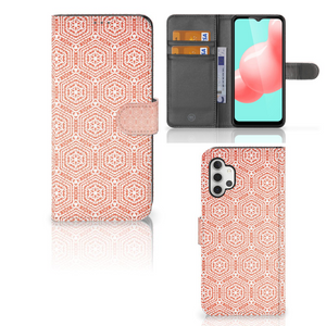 Samsung Galaxy A32 5G Telefoon Hoesje Pattern Orange