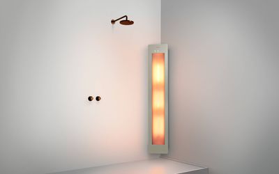 Sunshower One L set met infrarood Opbouw hoek Sand white