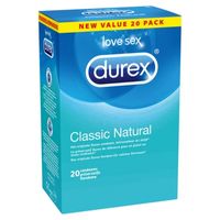 durex - classic natural condooms 20 st. - thumbnail