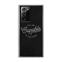Capable: Samsung Galaxy Note 20 Ultra / Note 20 Ultra 5G Transparant Hoesje