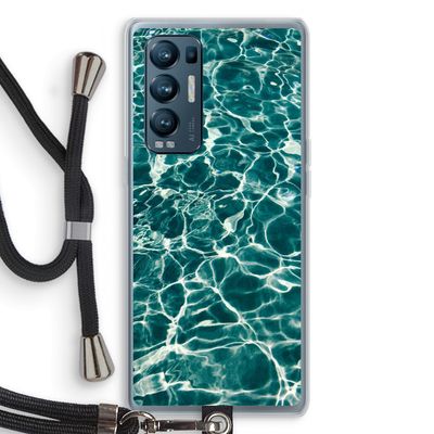 Weerkaatsing water: Oppo Find X3 Neo Transparant Hoesje met koord