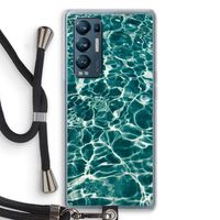 Weerkaatsing water: Oppo Find X3 Neo Transparant Hoesje met koord