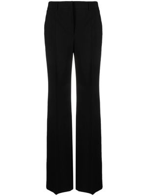 Alberta Ferretti pantalon en laine vierge à coupe droite - Noir