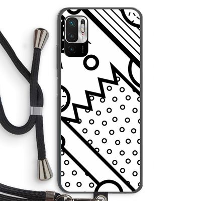 Pop Art #4: Xiaomi Redmi Note 10 5G Transparant Hoesje met koord