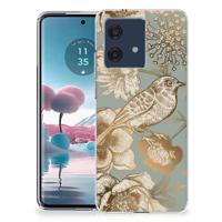 TPU Case voor Motorola Edge 40 Neo Vintage Bird Flowers TPU Case voor Motorola Edge 40 Neo Vintage Bird Flowers