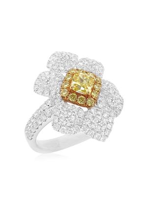 HYT Jewelry bague en or platinum 18ct sertie de diamants - Blanc