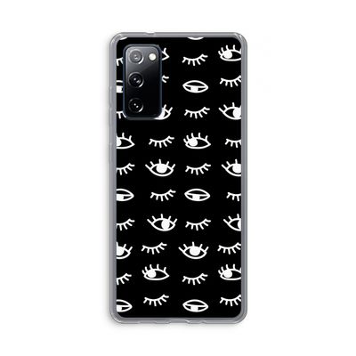 Eye pattern #3: Samsung Galaxy S20 FE / S20 FE 5G Transparant Hoesje