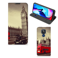 Motorola Moto G9 Play Book Cover Londen - thumbnail