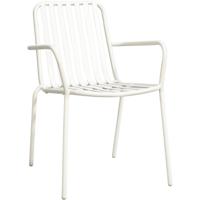 Leen Bakker - Stapelstoel Vence - /zand - 82x55x62 Cm - Metaal - Crème