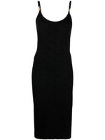 Versace robe La Greca à motif en jacquard - Noir