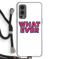 Whatever: OnePlus Nord 2 5G Transparant Hoesje met koord