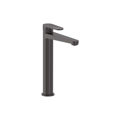 Wastafelmengkraan MAY Forma Opbouw Model L Geborsteld Carbon Black PVD