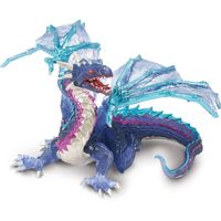 Plastic blauwe speelgoed blauwe draak 15 cm - Speelfiguren - thumbnail