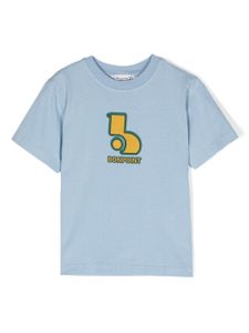 Bonpoint t-shirt en coton à logo imprimé - Bleu